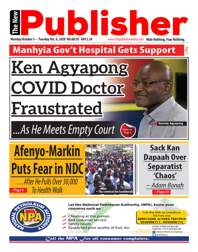 Newspaper Headlines: Monday, October 5, 2020 2 120891851 3432053723578044 3218702913780528701 o