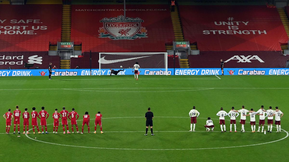 Arsenal win after taking Liverpool to penalties in Carabao Cup