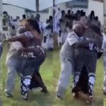 Old man causes commotion as he grabs young lady's butt for KiDi’s Enjoyment dance