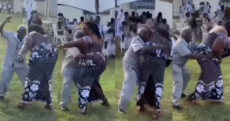 Old man causes commotion as he grabs young lady's butt for KiDi’s Enjoyment dance