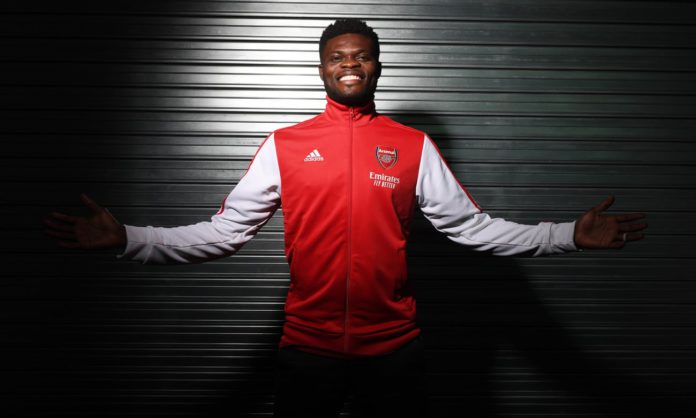 The new Arsenal signing Thomas Partey says he is relishing the challenge with the Gunners. Photograph: Stuart MacFarlane/Arsenal FC/Getty Images