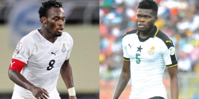 Michael Essien and Thomas Partey