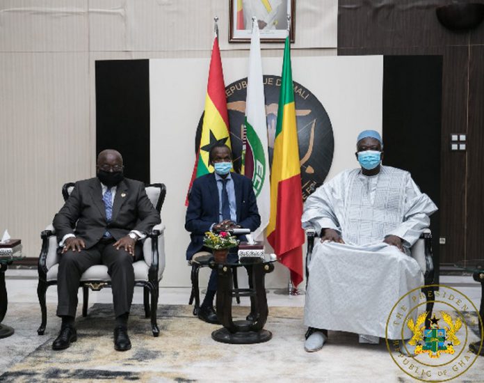 President Akufo-Addo met with the President of Mali's Transitional Government, Bah N’daw