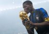 MOSCOW, RUSSIA - JULY 15: Paul Pogba of France celebrates with the World Cup Trophy following his sides victory in the 2018 FIFA World Cup Final between France and Croatia at Luzhniki Stadium on July 15, 2018 in Moscow, Russia. (Photo by Matthias Hangst/Getty Images)