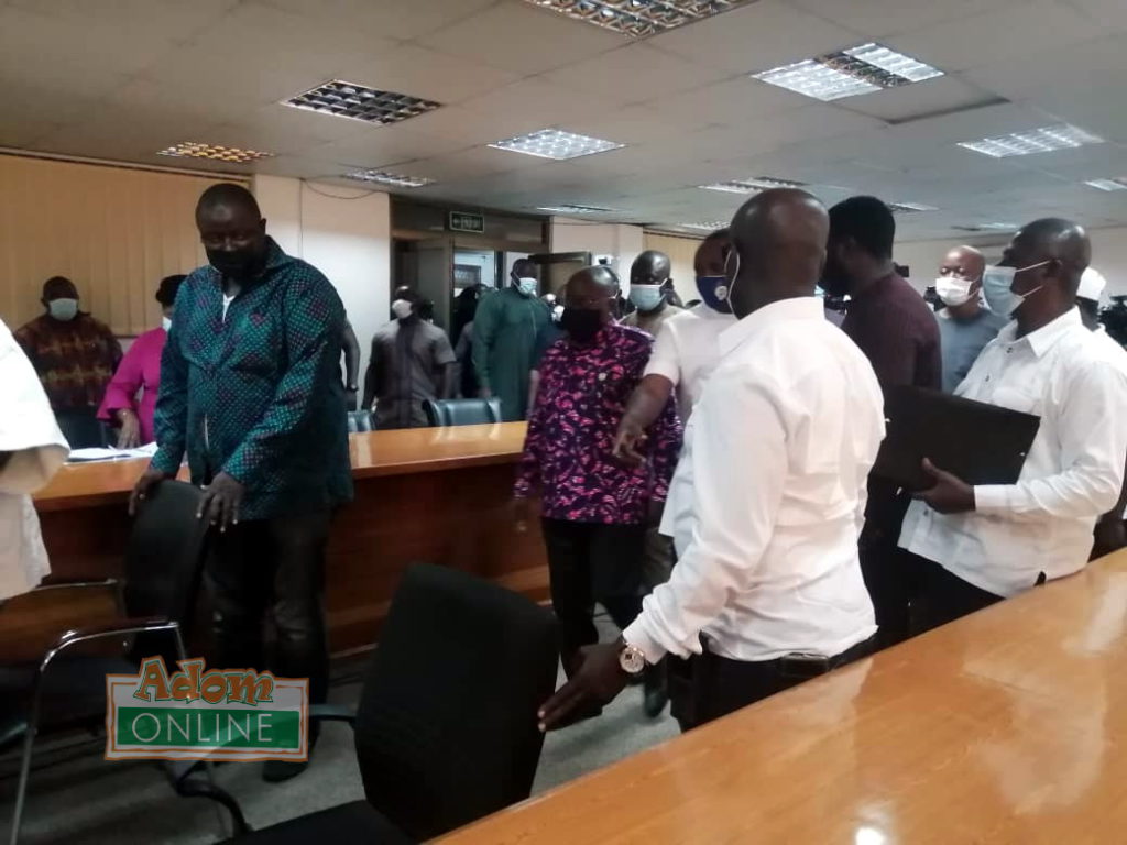 Akufo-Addo at the EC office to file nomination