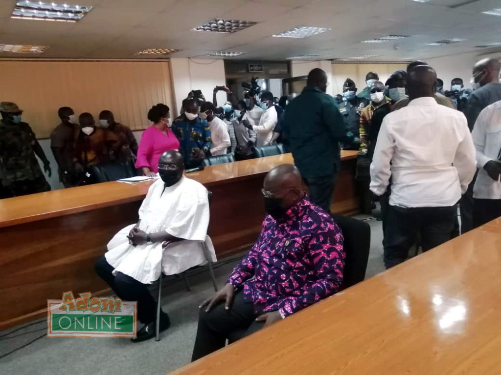 Akufo-Addo at the EC office to file nomination