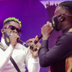Shatta Wale and Stonebwoy during Asaase Sound Clash | Photo taken by Rob Photography