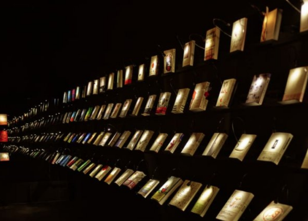 At this bookstore, visitors shop in the dark [Photos]