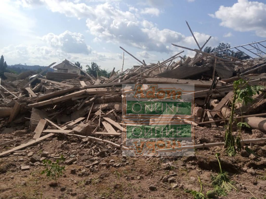 Church building collapse in Akyem Batabi