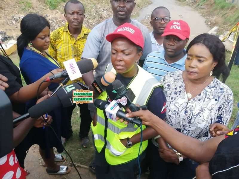 Lydia Alhassan starts construction of drainage system to end floods in her constituency