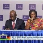 jane naana opoku agyemang and oppong nkrumah at IEA debate