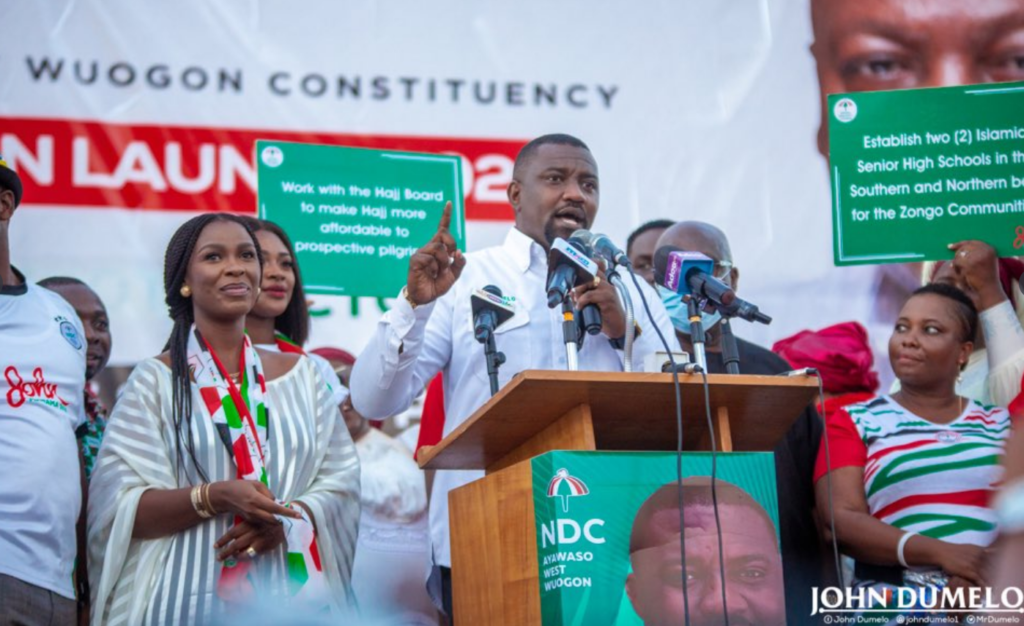 John Dumelo lays out his plans for the constituency during campaign launch