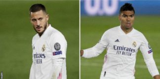 Hazard and Casemiro both face a spell on the sidelines