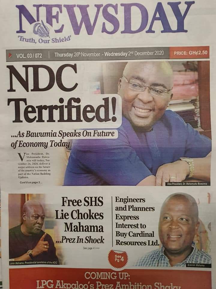 Newspaper Headlines: Thursday, November 26, 2020 10 127835733 10158604167281508 209548314646044109 n