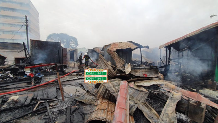 Odawna market fire outbreak