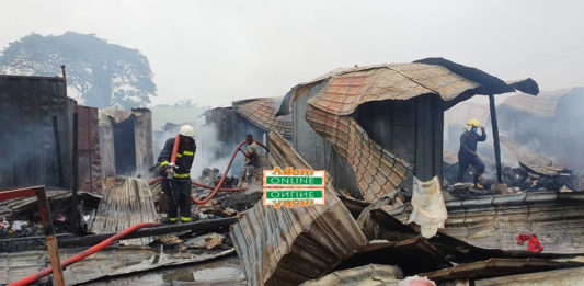 Odawna market fire outbreak