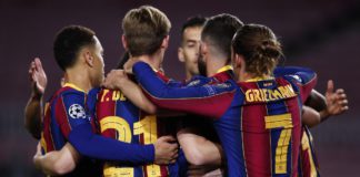 LIONEL MESSI OF BARCELONA CELEBRATES IMAGE CREDIT: GETTY IMAGES