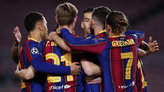 LIONEL MESSI OF BARCELONA CELEBRATES IMAGE CREDIT: GETTY IMAGES