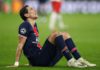 ANGEL DI MARIA OF PARIS SAINT-GERMAIN REACTS IMAGE CREDIT: GETTY IMAGES
