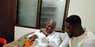 John Dramani Mahama with A Plus