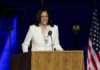 Ms Harris made history as the first female, first black and first Asian-American US vice-president-elect