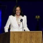 Ms Harris made history as the first female, first black and first Asian-American US vice-president-elect