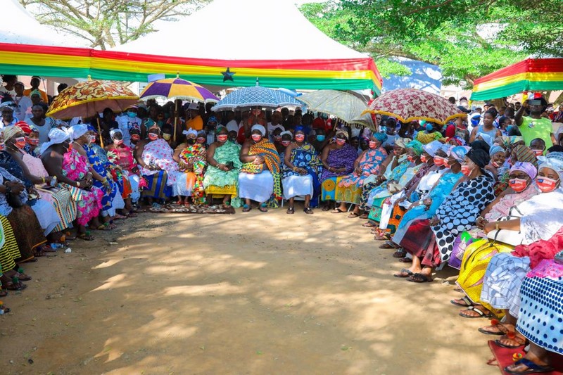 First Lady Rebecca Akufo-Addo at Manhyia palace