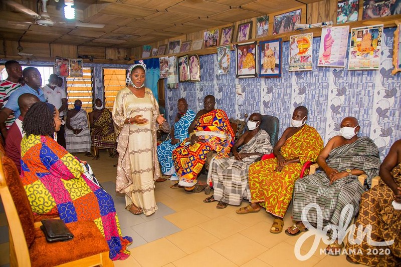 Lordina Mahama campaigns in Bono East Region