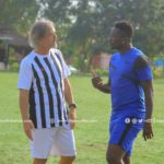 Asmaoah Gyan with Legon Cities coach
