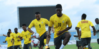 Black Stars players training