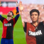 Lionel Messi and Diego Maradona
