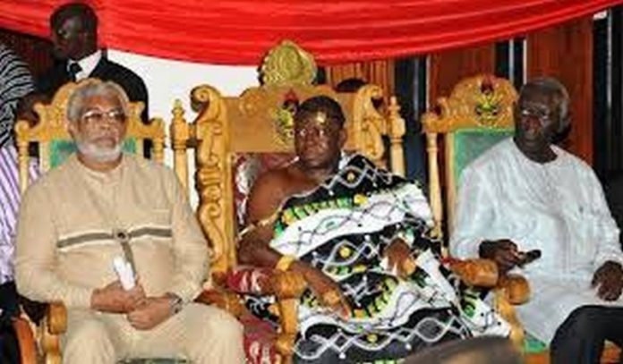 Otumfuo, Rawlings and Kufour