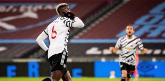 Paul Pogba celebrates v West Ham Image credit: Getty Images