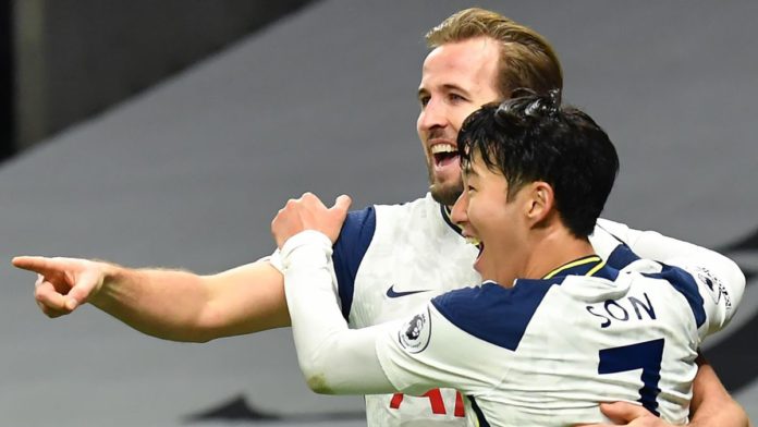 Harry Kane and Son Heung-min celebrate Image credit: Getty Images