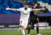 Real Madrid's French forward Karim Benzema celebrates after scoring during the UEFA Champions League group B football match between Real Madrid and Borussia Moenchengladbach at the Alfredo Di Stefano stadium in Valdebebas, northeast of Madrid, on December Image credit: Getty Images