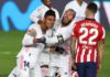 Carlos Henrique Casemiro, Sergio Ramos (Real Madrid) y Mario Hermoso (Atlético) Image credit: Getty Images