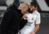 Karim Benzema (R) celebrates with Zinedine Zidane Image credit: Getty Images