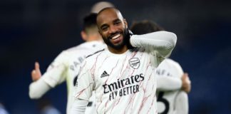 Alexandre Lacazette celebrates Image credit: Getty Images