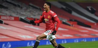 Marcus Rashford celebrates Image credit: Eurosport