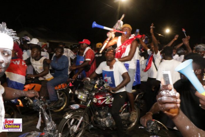 NPP supporters celebrate Akufo-Addo’s victory