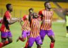 Hearts of Oak players celebrate