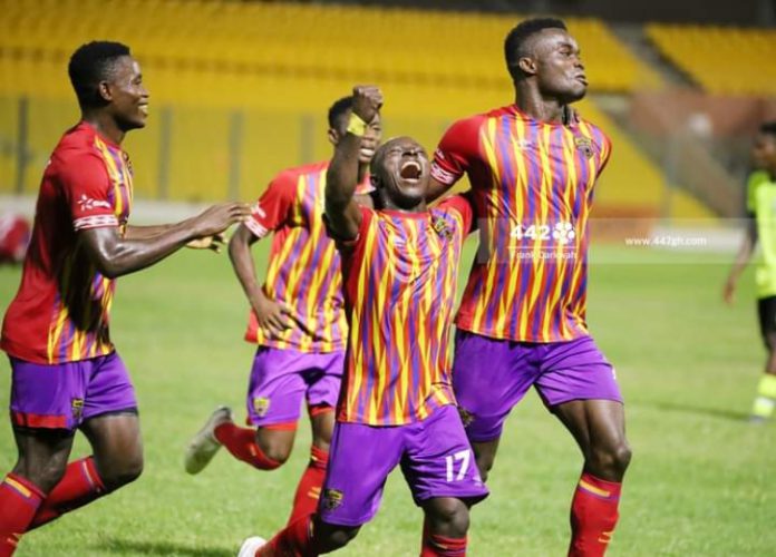 Hearts of Oak players celebrate