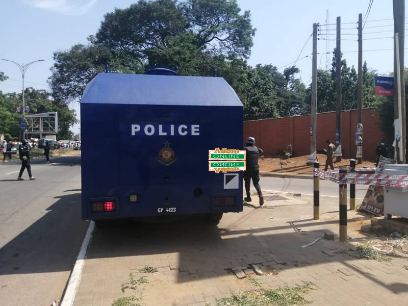 NDC supporters amassing at EC head office