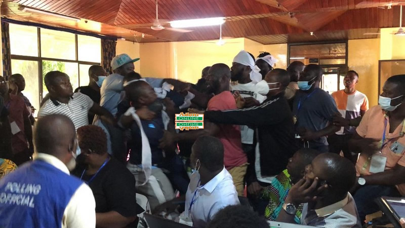 Fight breaks out at Okaikwei Central Collation Centre Election 2020