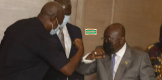 John Mahama and Akufo-Addo at Presidential Peace Pact 2020