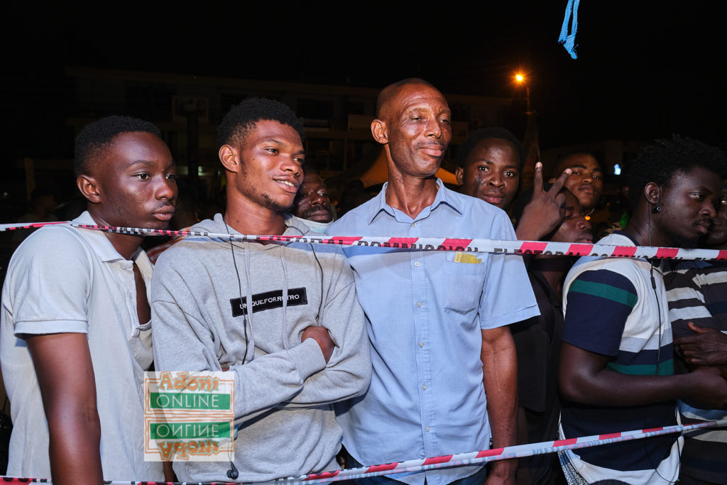 People observe results collation in Ayawaso West Wuogon