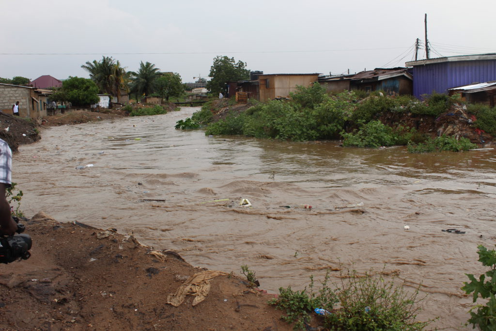 10-minutes downpour almost floods Dome residents - Photo by Patience Korkor Hesse / Adom News