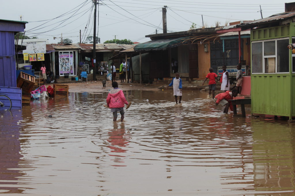 10-minutes downpour almost floods Dome residents - Photo by Patience Korkor Hesse / Adom News