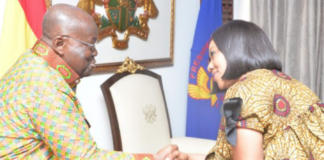 President Akufo-Addo and Chairperson of the Electoral Commission, Jean Mensa | Adomonline.com