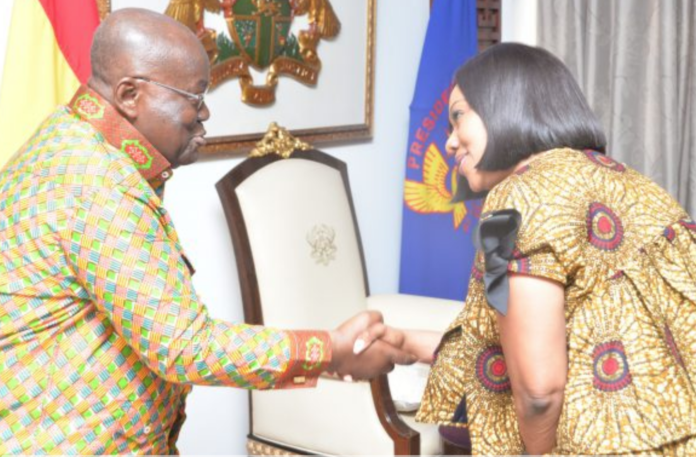 President Akufo-Addo and Chairperson of the Electoral Commission, Jean Mensa | Adomonline.com